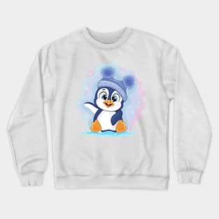 Cute Cartoon Penguin. Crewneck Sweatshirt